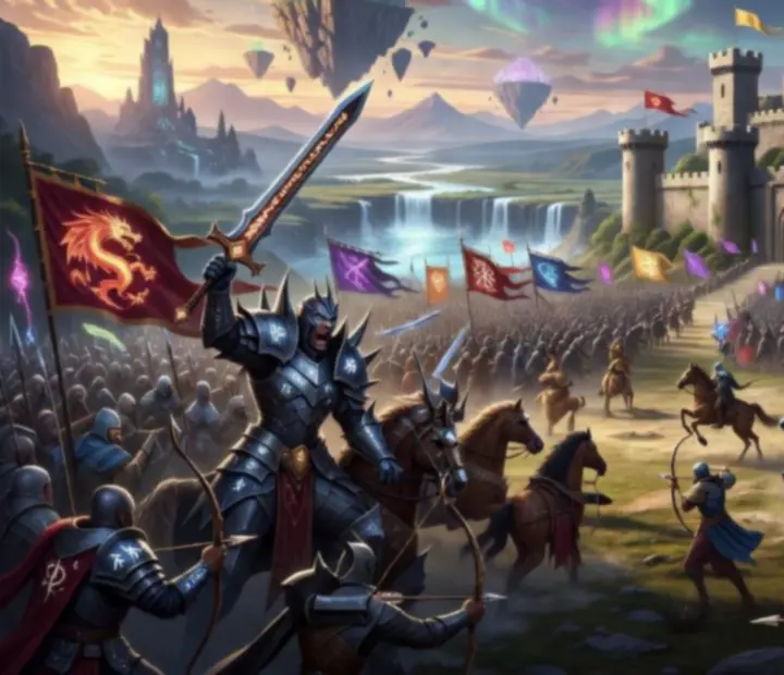 Fantasy klánháború jelenet a War Legends világában