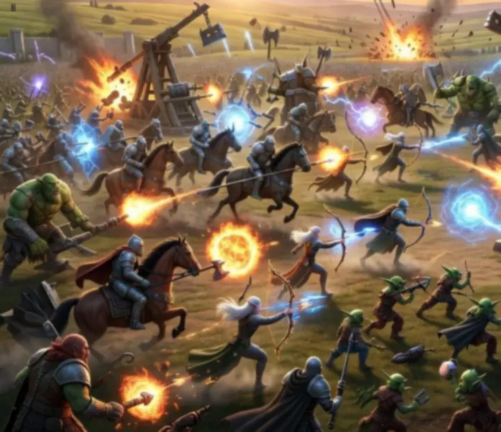 War Legends csata egységek nagy seregeivel és látványos varázslatokkal a csatatéren
