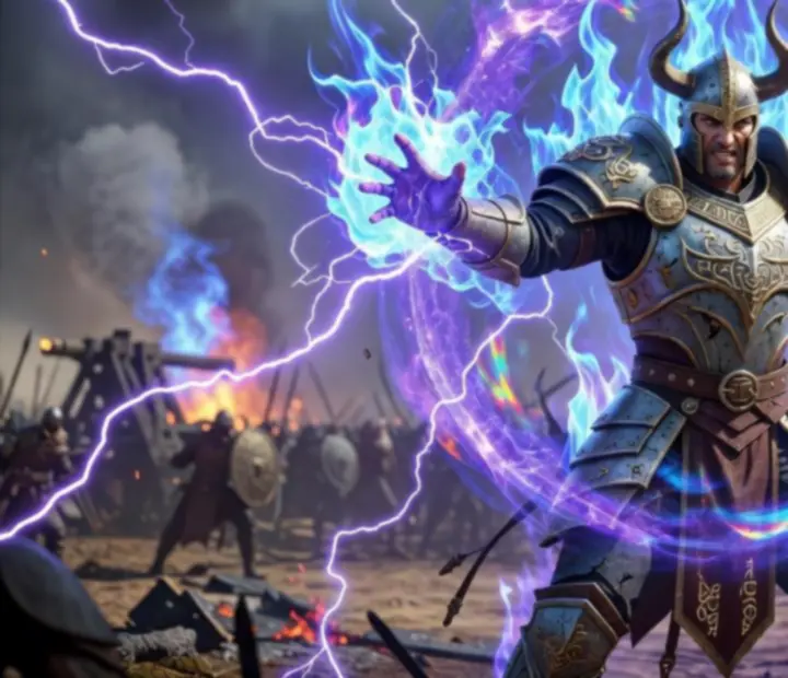 War Legends hős látványos mágiát idéz a harcmezőn