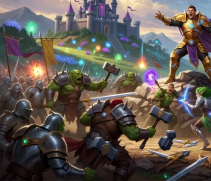 War Legends hősök a fantasy csatatéren egymásnak feszülő seregek élén